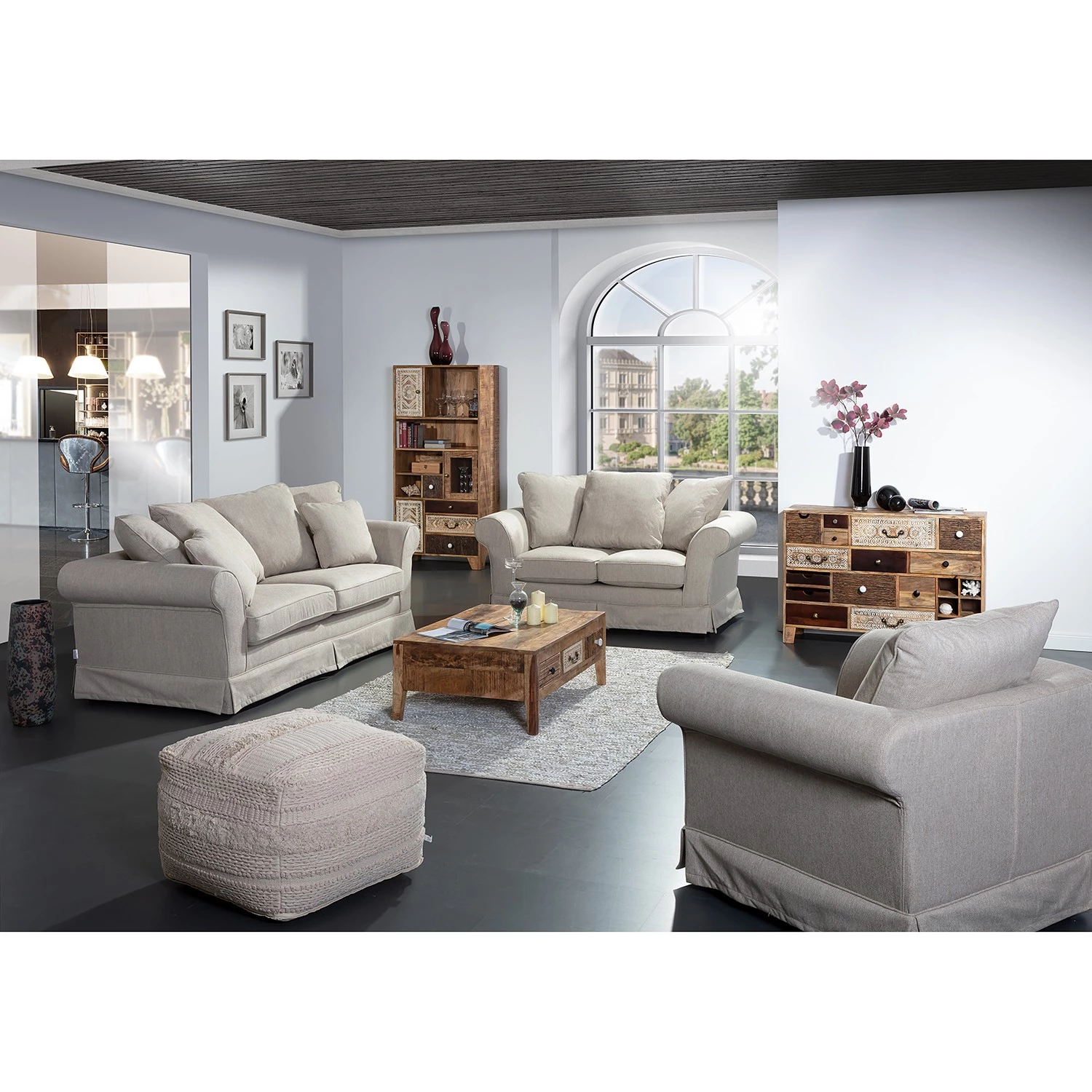 Ars manufacti Commode Curenna I - Manguier partiellement massif - Manguier / Marron 2 Ars manufacti Commode Curenna I - Manguier partiellement massif - Manguier / Marron – Image 2