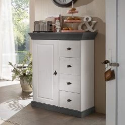 Maison Belfort Commode Bergen II - Pin massif - Blanc / Gris 9 Maison Belfort Commode Bergen II - Pin massif - Blanc / Gris -Commodes Soldes 1000104384 211122 08321200863 MOOD DETAILS P000000001000104384 mood