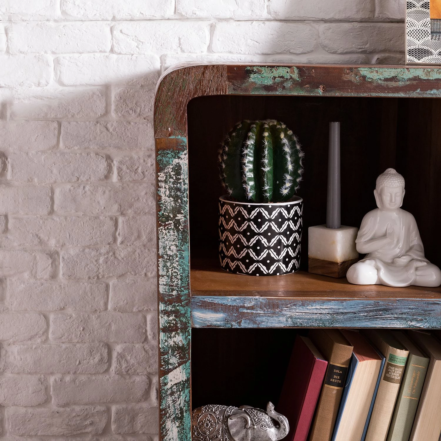 Ars manufacti Commode Yazoo - Bois recyclé massif - Multicolore 6 Ars manufacti Commode Yazoo - Bois recyclé massif - Multicolore – Image 6