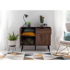 Mørteens Commode Gjora I - Partiellement en hévéa massif - Noyer -Commodes Soldes 1000123695 190325 11253100007 MOOD GALLERYIMAGES P000000001000123695 mood