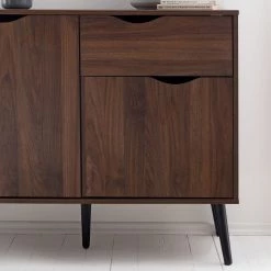 Mørteens Commode Gjora I - Partiellement en hévéa massif - Noyer -Commodes Soldes 1000123695 190325 11253100010 GALLERYIMAGES P000000001000123695