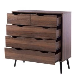 Mørteens Commode Gjora II - Partiellement en hévéa massif - Noyer -Commodes Soldes 1000123696 190131 07360200014 GALLERYIMAGES P000000001000123696