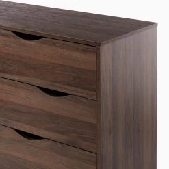 Mørteens Commode Gjora II - Partiellement en hévéa massif - Noyer -Commodes Soldes 1000123696 190131 07360300017 GALLERYIMAGES P000000001000123696