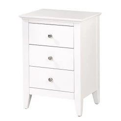 Ridgevalley Table de chevet Gudhjem - Blanc - 3