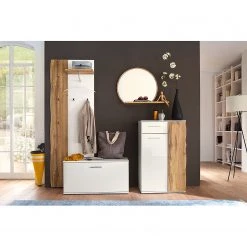 Loftscape Buffet haut Vantaa II - Blanc brillant / Imitation chêne 14 Loftscape Buffet haut Vantaa II - Blanc brillant / Imitation chêne -Commodes Soldes 1000129178 200811 14100501434 DETAILS P000000001000129178