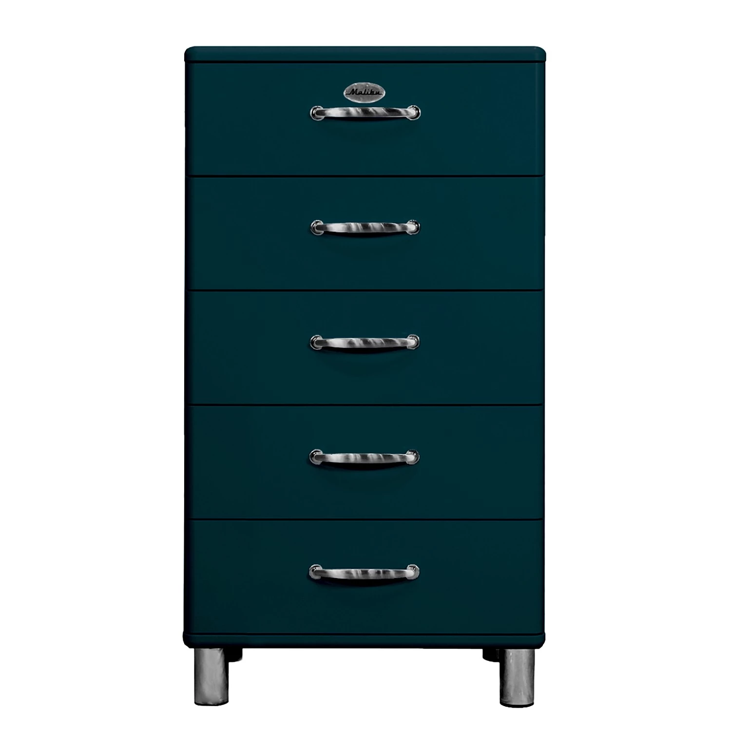 Tenzo Commode Malibu III - Bleu foncé / Chrome 1 Tenzo Commode Malibu III - Bleu foncé / Chrome
