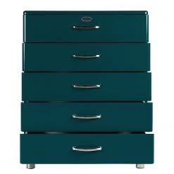 Tenzo Commode Malibu VI - Bleu pétrole / Chrome -Commodes Soldes 1000143899 200527 07423000702 DETAILS P000000001000143899