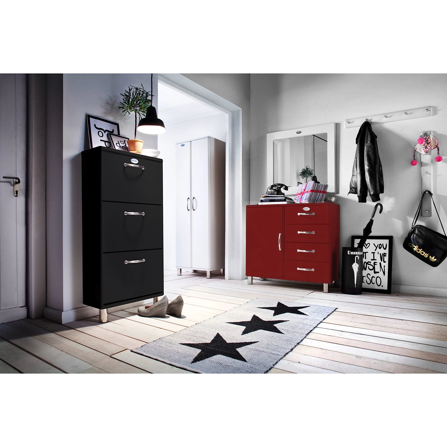 Tenzo Commode Malibu VIII - Rouge cerise 2 Tenzo Commode Malibu VIII - Rouge cerise – Image 2