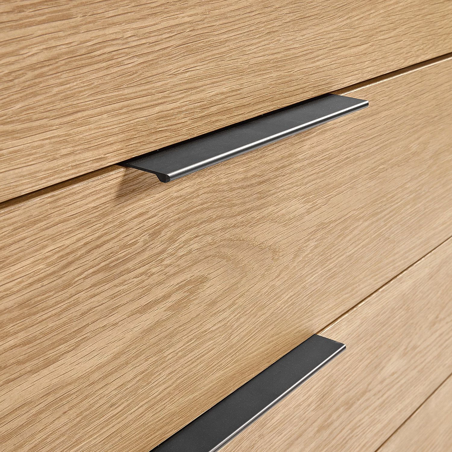 Norrwood Commode Ceduna - Chêne / Noir mat 3 Norrwood Commode Ceduna - Chêne / Noir mat – Image 3