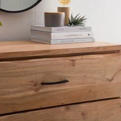 Ars Natura Commode Vardo - Acacia massif / Métal - Acacia / Noir -Commodes Soldes 1000166790 200720 14105200002 MOOD DETAILS P000000001000166790 mood