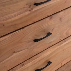 Ars Natura Commode Vardo - Acacia massif / Métal - Acacia / Noir -Commodes Soldes 1000166790 200720 14105200006 MOOD DETAILS P000000001000166790 mood