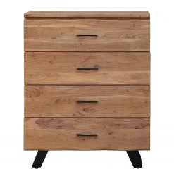 Ars Natura Commode Vardo - Acacia massif / Métal - Acacia / Noir