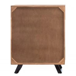 Ars Natura Commode Vardo - Acacia massif / Métal - Acacia / Noir -Commodes Soldes 1000166790 200724 06192800011 DETAILS P000000001000166790