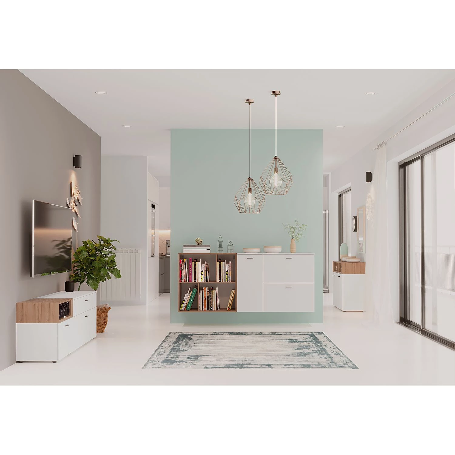 Germania Buffet Coruna I - Imitation chêne Grandson 2 Germania Buffet Coruna I - Imitation chêne Grandson – Image 2