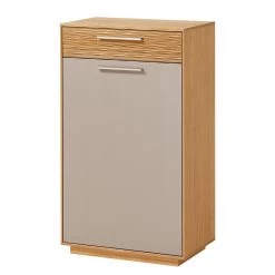 Voss Commode Loveno I - Partiellement en chêne massif / Métal - Taupe