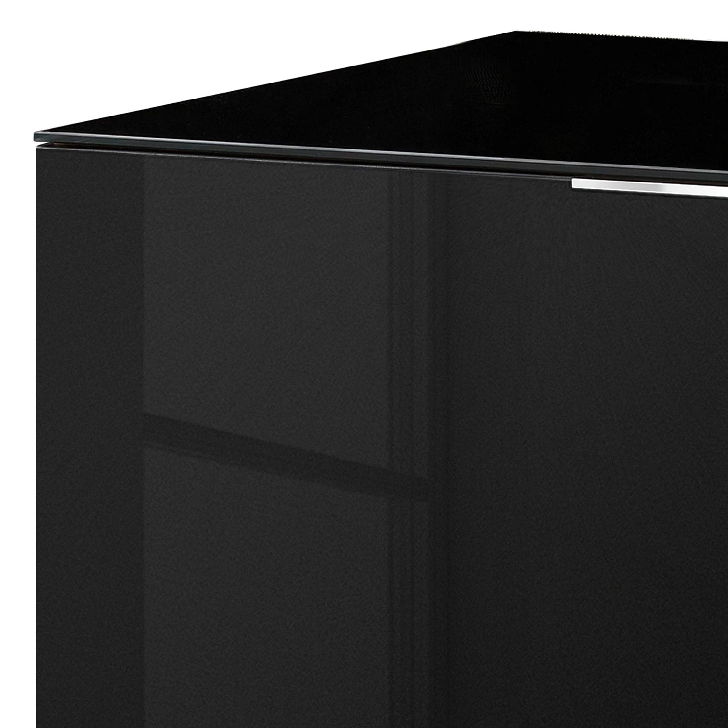 Maja Möbel Commode Shino I - Verre noir / Imitation chêne de Riviera - Hauteur : 77 cm 3 Maja Möbel Commode Shino I - Verre noir / Imitation chêne de Riviera - Hauteur : 77 cm – Image 3