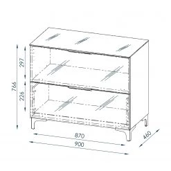 Maja Möbel Commode Shino I - Verre noir / Imitation chêne de Riviera - Hauteur : 77 cm 12 Maja Möbel Commode Shino I - Verre noir / Imitation chêne de Riviera - Hauteur : 77 cm -Commodes Soldes 1000170629 190418 12394000149 GALLERYIMAGES P000000001000170629