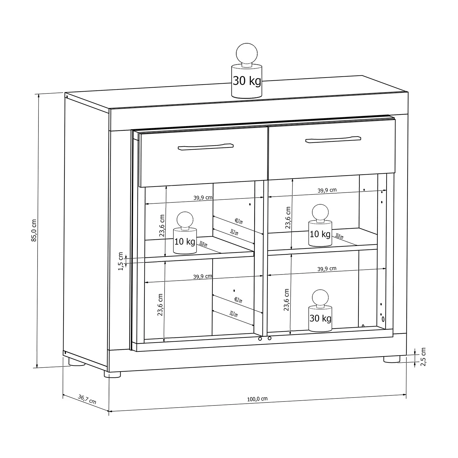 Loftscape Commode Stokka - Noir 5 Loftscape Commode Stokka - Noir – Image 5