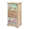 Ridgevalley Commode Skjern - Partiellement en paulownia massif - Beige chaud - Hauteur : 60 cm