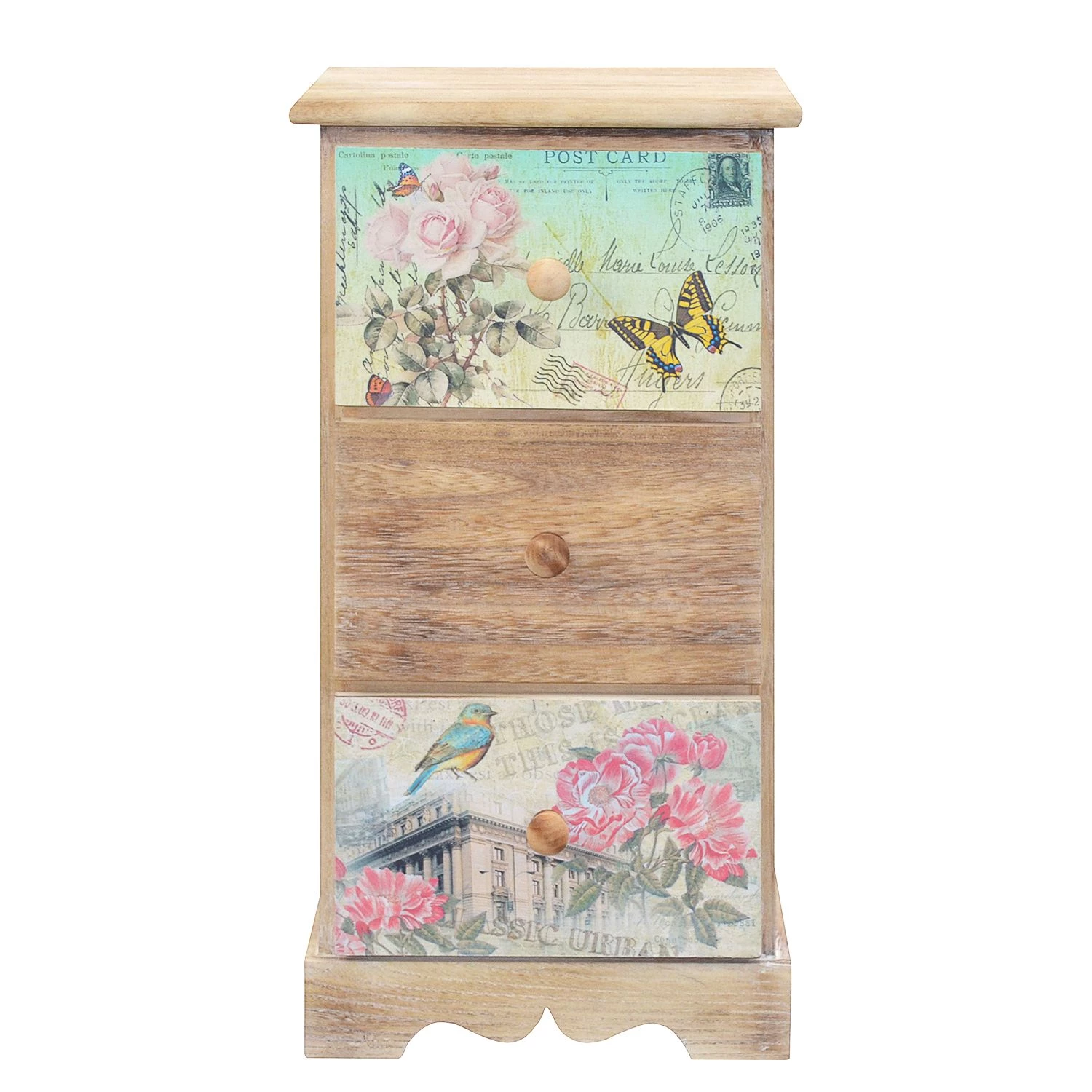 Ridgevalley Commode Skjern - Partiellement en paulownia massif - Beige chaud - Hauteur : 60 cm 2 Ridgevalley Commode Skjern - Partiellement en paulownia massif - Beige chaud - Hauteur : 60 cm – Image 2