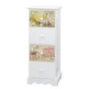 Ridgevalley Commode Skjern - Partiellement en paulownia massif - Blanc - Hauteur : 77 cm