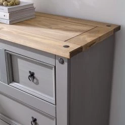 Maison Belfort Commode Finca Rustica II - Pin massif - Pin gris -Commodes Soldes 1000178050 200511 13150100015 DETAILS P000000001000178050