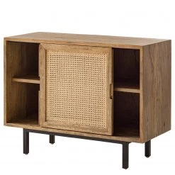 Ars manufacti Buffet Vina II - Manguier massif / Rotin - Manguier / Noir -Commodes Soldes 1000178080 200323 13584500025 DETAILS P000000001000178080