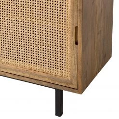 Ars manufacti Buffet Vina II - Manguier massif / Rotin - Manguier / Noir -Commodes Soldes 1000178080 200323 13584600026 DETAILS P000000001000178080