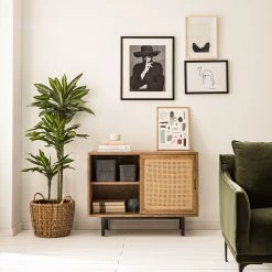 Ars manufacti Buffet Vina II - Manguier massif / Rotin - Manguier / Noir -Commodes Soldes 1000178080 200324 13595400007 MOOD DETAILS P000000001000178080 mood