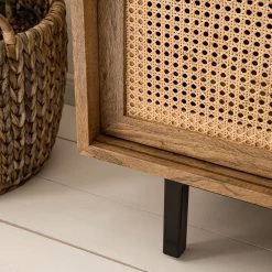 Ars manufacti Buffet Vina II - Manguier massif / Rotin - Manguier / Noir -Commodes Soldes 1000178080 200324 13595400008 MOOD DETAILS P000000001000178080 mood