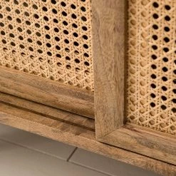 Ars manufacti Buffet Vina II - Manguier massif / Rotin - Manguier / Noir -Commodes Soldes 1000178080 200324 13595600010 MOOD DETAILS P000000001000178080 mood