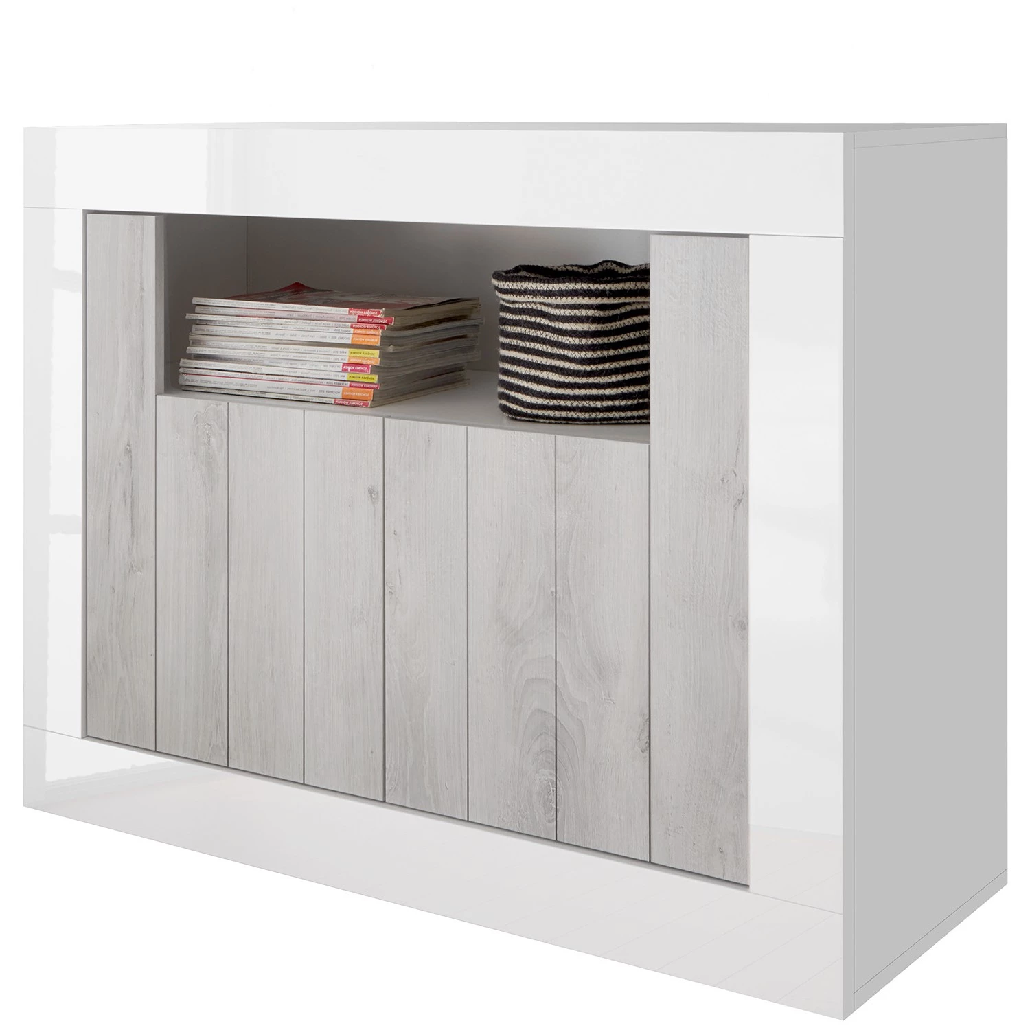 LC Spa Buffet Urbino - Gris clair / Blanc 1 LC Spa Buffet Urbino - Gris clair / Blanc