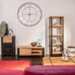 Red Living Commode Galvan - Acacia massif - Acacia / Noir -Commodes Soldes 1000182215 190830 11040300053 MOOD DETAILS P000000001000182215 mood