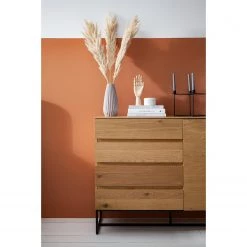 Ars Natura Commode Nozza - Placage en bois véritable - Chêne / Noir 30 Ars Natura Commode Nozza - Placage en bois véritable - Chêne / Noir -Commodes Soldes 1000182823 200528 16362300033 DETAILS P000000001000182823