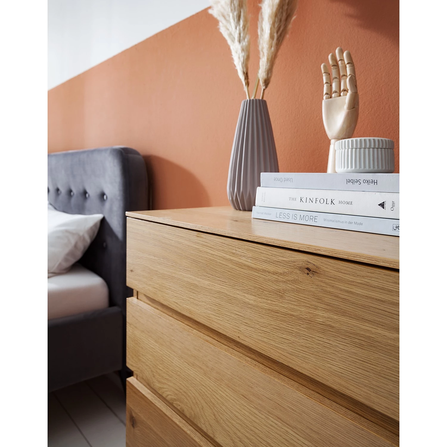 Ars Natura Commode Nozza - Placage en bois véritable - Chêne / Noir 13 Ars Natura Commode Nozza - Placage en bois véritable - Chêne / Noir – Image 13