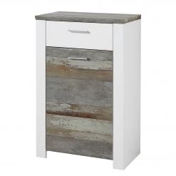 Loftscape Meuble d’entrée Bickley - Blanc / Imitation bois flotté