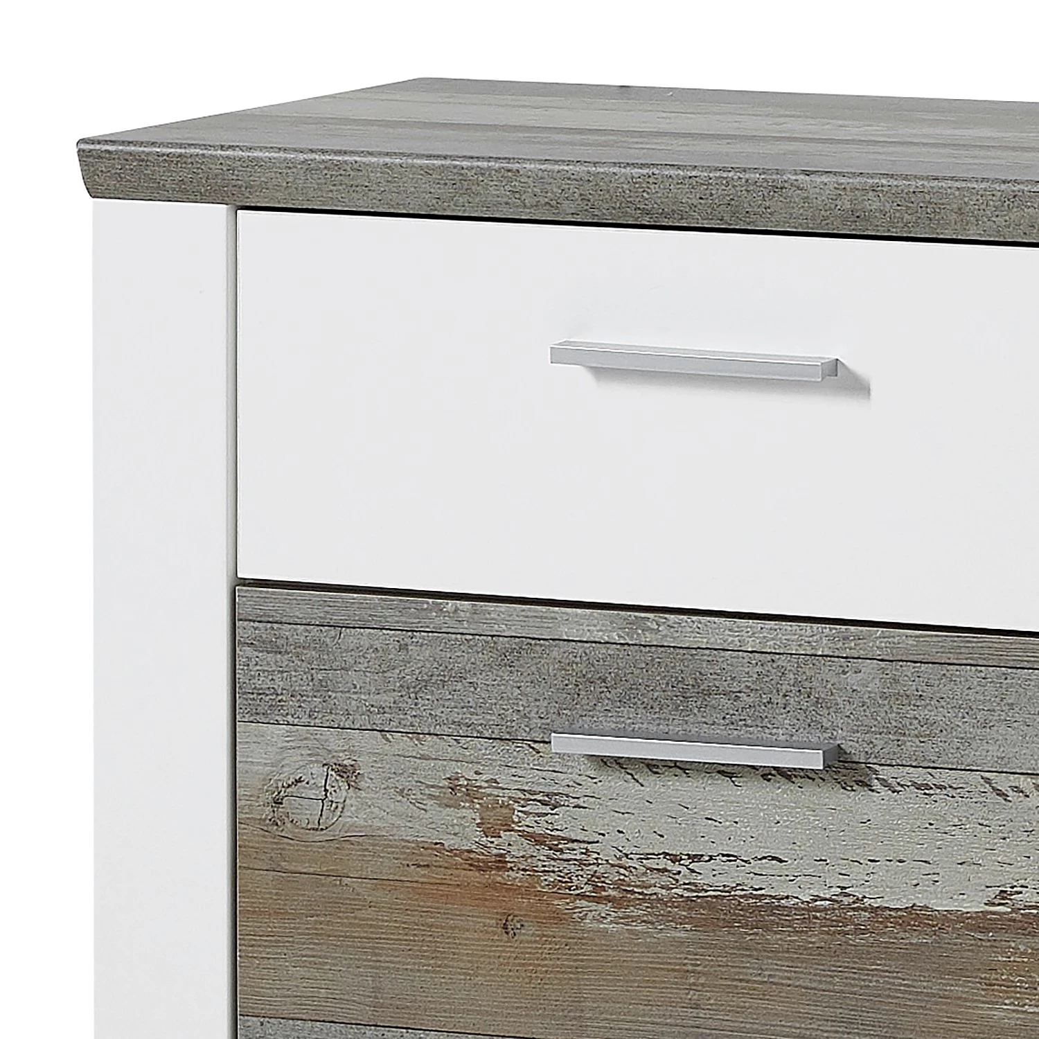 Loftscape Meuble d’entrée Bickley - Blanc / Imitation bois flotté 7 Loftscape Meuble d’entrée Bickley - Blanc / Imitation bois flotté – Image 7