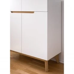 Mørteens Buffet Tenabo - Partiellement en chêne massif - Blanc / Chêne -Commodes Soldes 1000184270 200120 17231100019 DETAILS P000000001000184270
