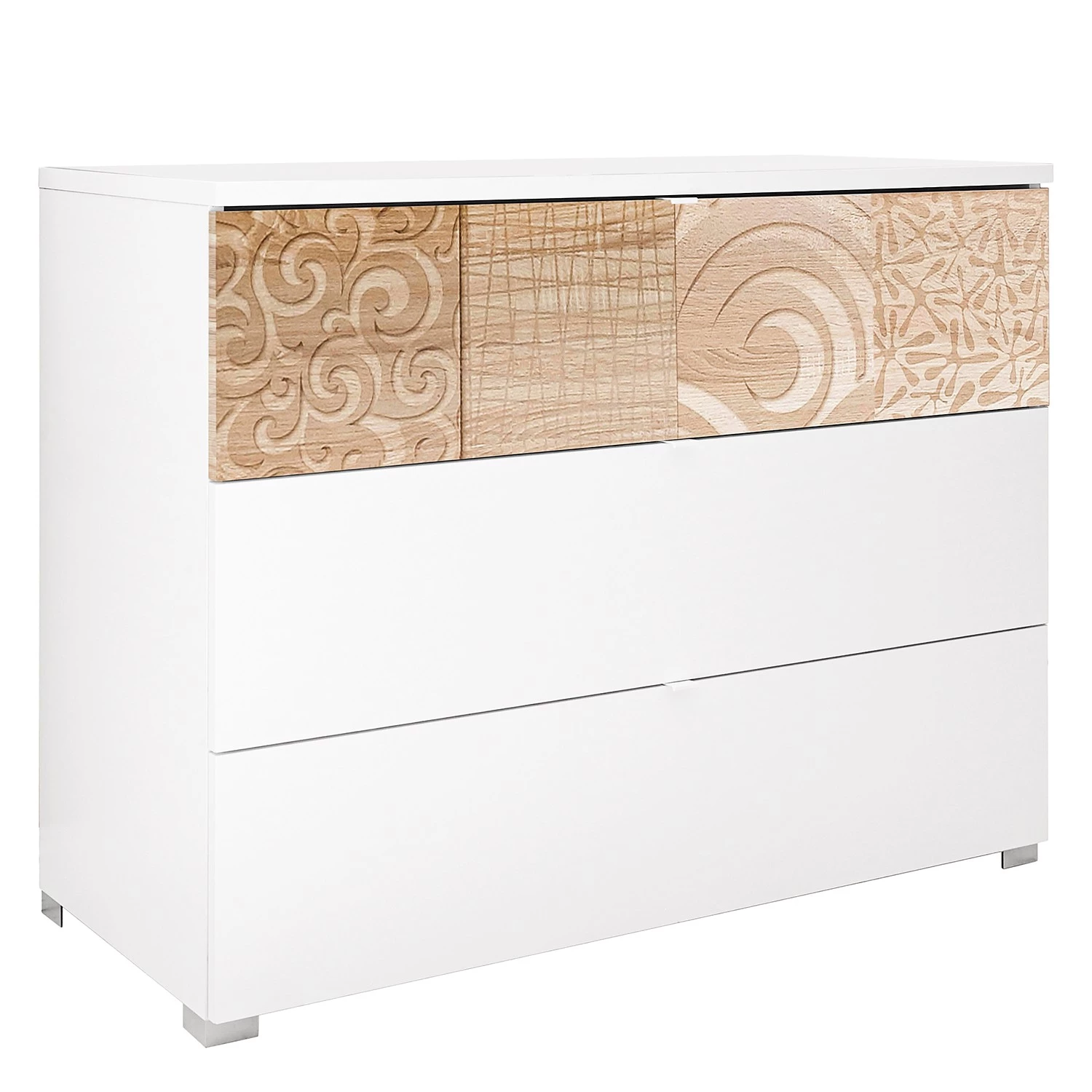 LC Spa Commode Laussonne - Blanc / Imitation chêne de Sonoma 1 LC Spa Commode Laussonne - Blanc / Imitation chêne de Sonoma