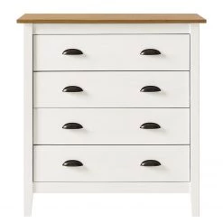 Maison Belfort Commode Rivery II - Pin massif - Blanc -Commodes Soldes 1000187565 200205 11113100003 DETAILS P000000001000187565