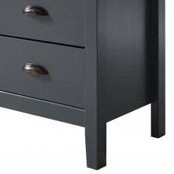 Maison Belfort Commode Rivery I - Pin massif - Anthracite -Commodes Soldes 1000187568 200205 11113200028 DETAILS P000000001000187568