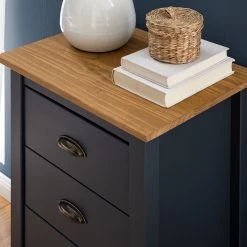 Maison Belfort Commode Rivery I - Pin massif - Anthracite -Commodes Soldes 1000187568 201111 14522700013 DETAILS P000000001000187568