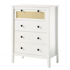 Maison Belfort Commode Belleria II - Pin massif - Blanc