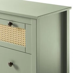 Maison Belfort Commode Belleria II - Pin massif - Vert olive clair -Commodes Soldes 1000187570 200205 11113200041 DETAILS P000000001000187570