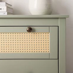 Maison Belfort Commode Belleria II - Pin massif - Vert olive clair -Commodes Soldes 1000187570 200505 06384300004 DETAILS P000000001000187570