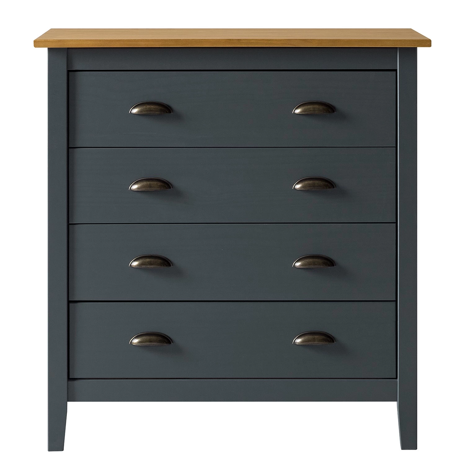 Maison Belfort Commode Rivery II - Pin massif - Anthracite 5 Maison Belfort Commode Rivery II - Pin massif - Anthracite – Image 5
