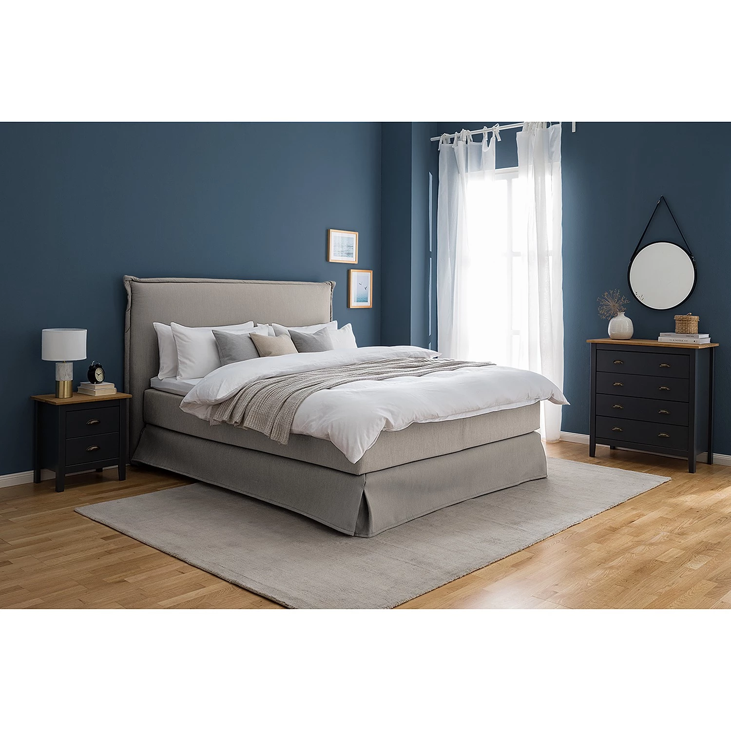 Maison Belfort Commode Rivery II - Pin massif - Anthracite 3 Maison Belfort Commode Rivery II - Pin massif - Anthracite – Image 3