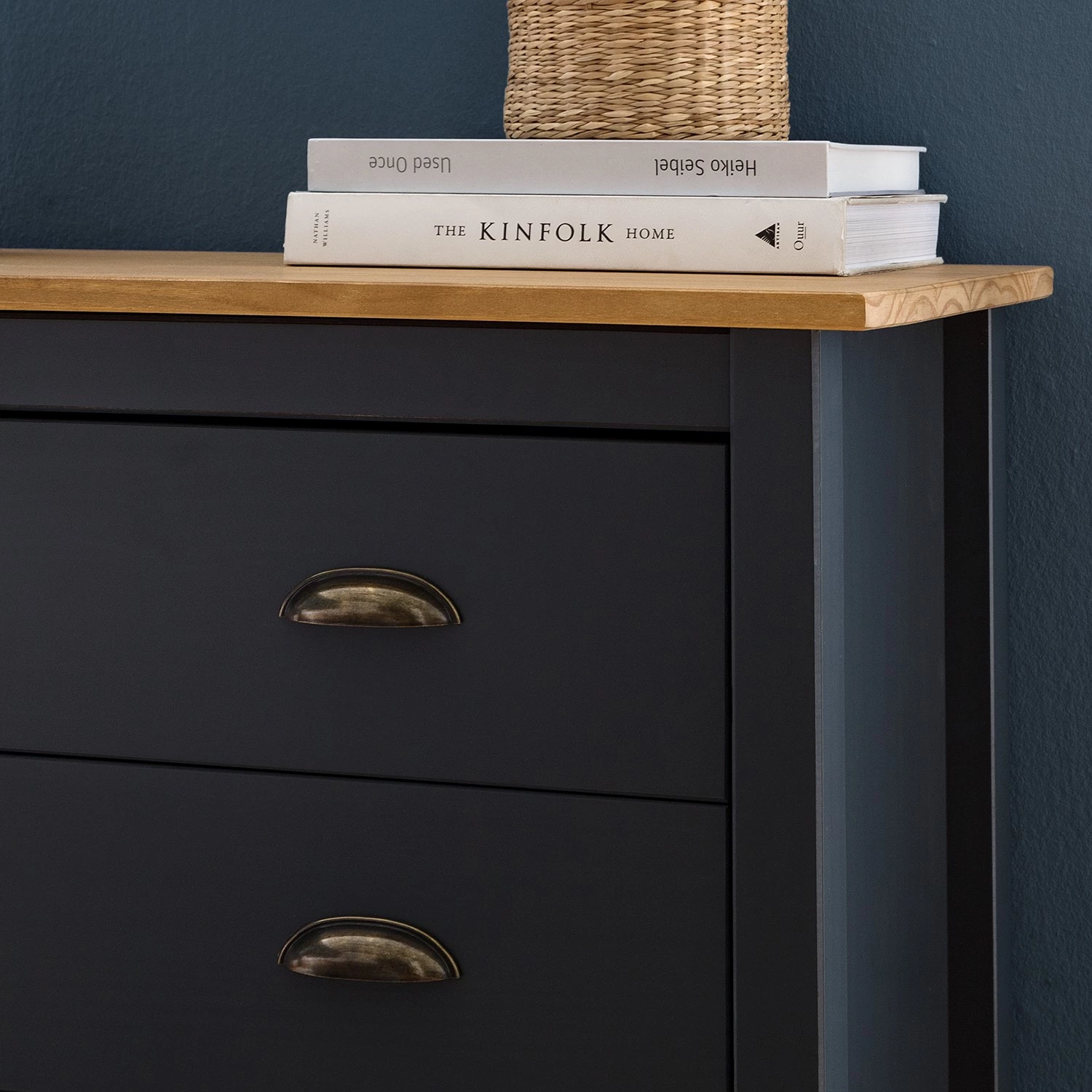 Maison Belfort Commode Rivery II - Pin massif - Anthracite 10 Maison Belfort Commode Rivery II - Pin massif - Anthracite – Image 10