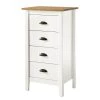 Maison Belfort Commode Rivery I - Pin massif - Blanc