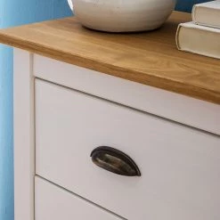 Maison Belfort Commode Rivery I - Pin massif - Blanc -Commodes Soldes 1000187580 200312 14522800031 DETAILS P000000001000187580